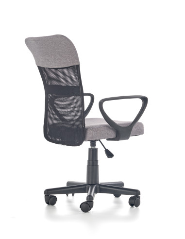 TIMMY Fotel Młodzieżowy Popielato Czarny - Nowoczesność i Komfort