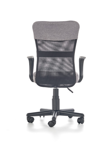 TIMMY Fotel Młodzieżowy Popielato Czarny - Nowoczesność i Komfort