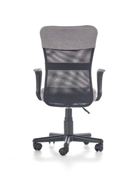 TIMMY Fotel Młodzieżowy Popielato Czarny - Nowoczesność i Komfort