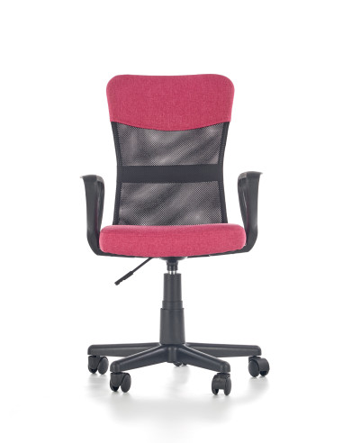 TIMMY Fotel Młodzieżowy Popielato Różowy - Styl i Wygoda