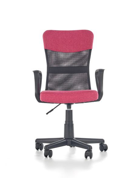 TIMMY Fotel Młodzieżowy Popielato Różowy - Styl i Wygoda