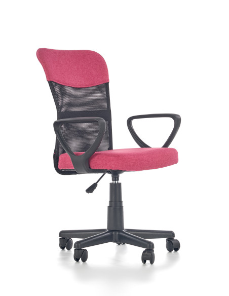 TIMMY Fotel Młodzieżowy Popielato Różowy - Styl i Wygoda