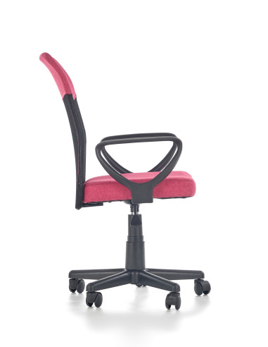 TIMMY Fotel Młodzieżowy Popielato Różowy - Styl i Wygoda