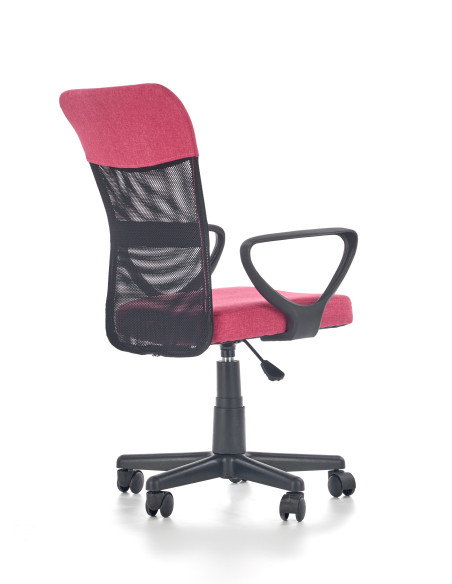 TIMMY Fotel Młodzieżowy Popielato Różowy - Styl i Wygoda