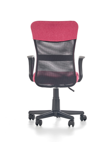 TIMMY Fotel Młodzieżowy Popielato Różowy - Styl i Wygoda