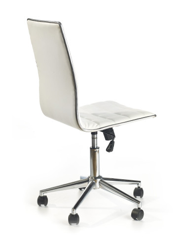 Fotel biurowy TIROL eco skóra / biały