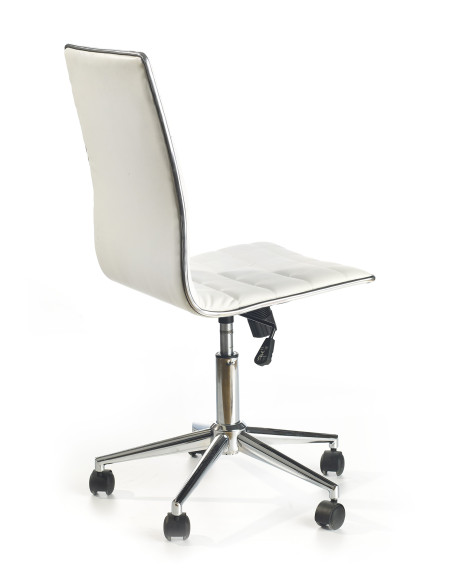Fotel biurowy TIROL eco skóra / biały