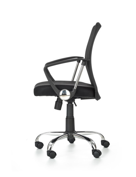 TONY Fotel Biurowy - Czarna Tkanina / Siatka - Prostota i Komfort