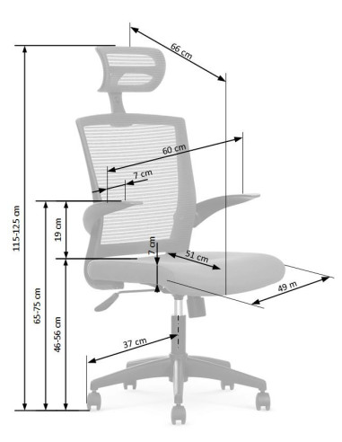 VALOR Fotel Biurowy Czarno/Popielaty - Komfort i Nowoczesność