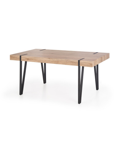 YOHANN Stół 170/90/76 cm Dąb San Remo/Czarny - Styl i Funkcjonalność