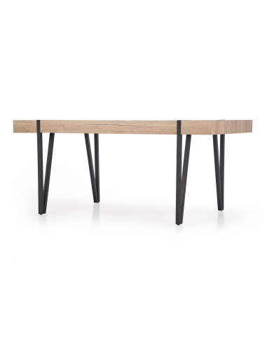 YOHANN Stół 170/90/76 cm Dąb San Remo/Czarny - Styl i Funkcjonalność