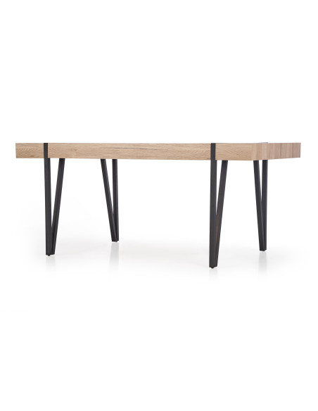 YOHANN Stół 170/90/76 cm Dąb San Remo/Czarny - Styl i Funkcjonalność