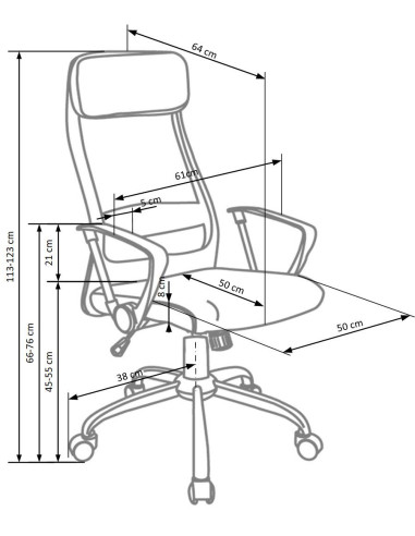 ZOOM Fotel Biurowy z Siatką Popielaty - Komfort i Nowoczesny Styl
