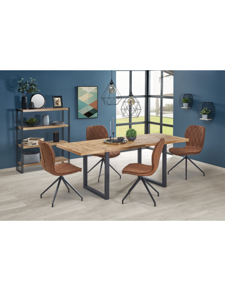 HORUS Stół Skandynawski Rozkładany 126-206/80/76 cm - Rodzinne Spotkania