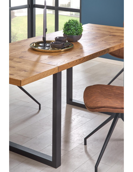 HORUS Stół Skandynawski Rozkładany 126-206/80/76 cm - Rodzinne Spotkania