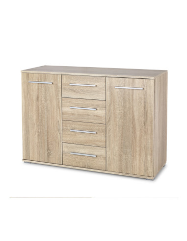 LIMA KM-4 Dąb Sonoma 116/40/82 cm - Klasyczna Przestrzeń Przechowywania