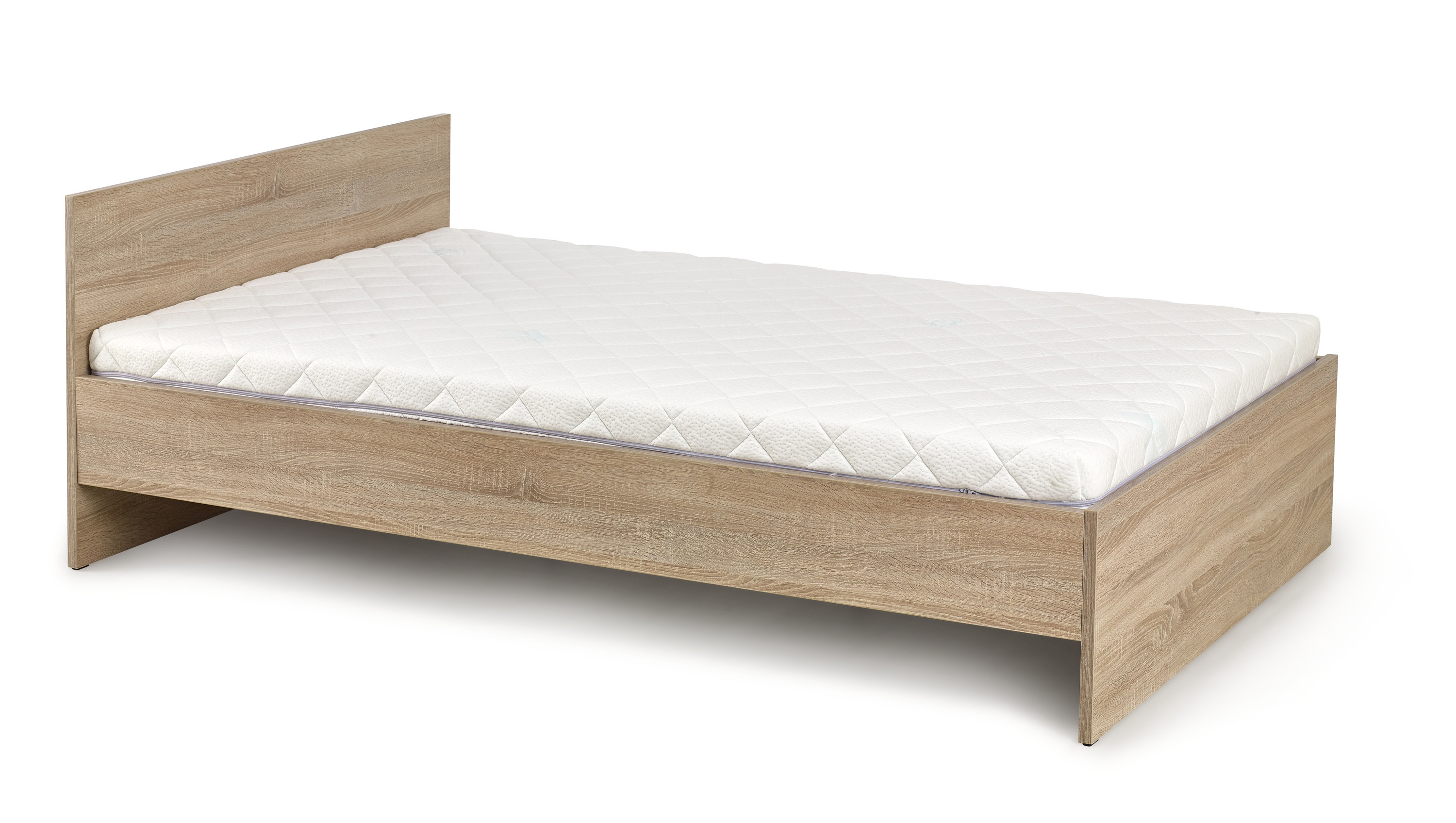 Łóżko LIMA 120 cm dąb sonoma – widok z boku.