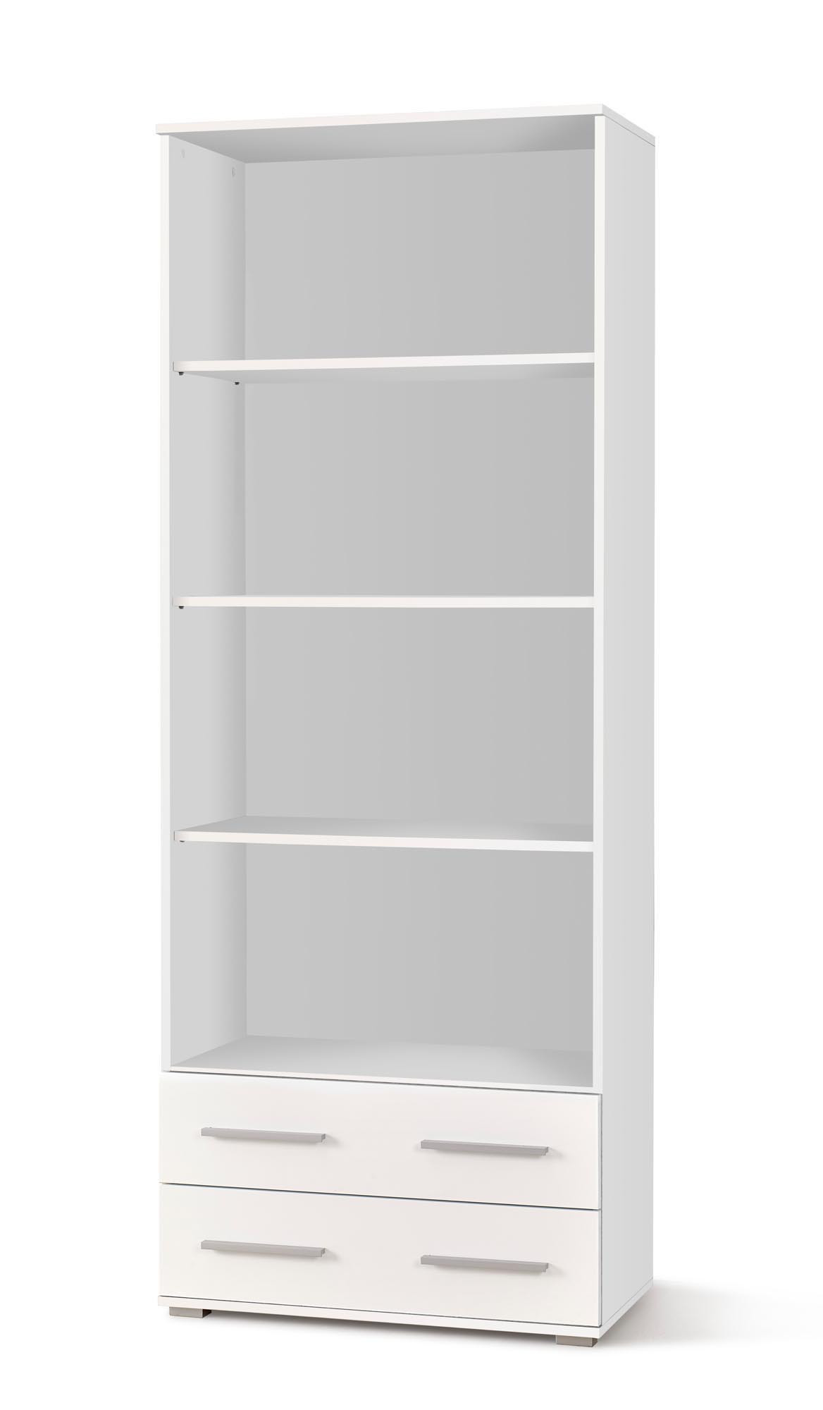 Regał LIMA REG3 biały połysk – zdjęcie z przodu.