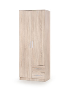 LIMA S-2 Szafa 80/52/205 cm z 2 Szufladami Dąb Sonoma - Funkcjonalna