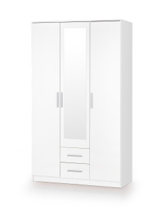 LIMA S-3 Szafa z Lustrem Biały Połysk - Elegancja w Każdym Calu