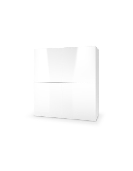 LIVO KM-100 Komoda Biała System Push-Click 100x29x100cm Nowoczesny Design