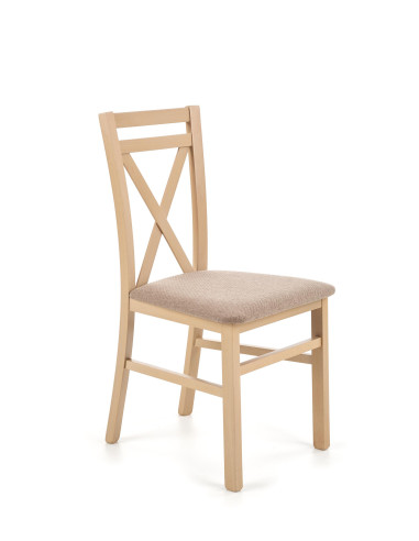 DARIUSZ Krzesło Drewniane Dąb Sonoma - Klasyczna Linia i Wygoda