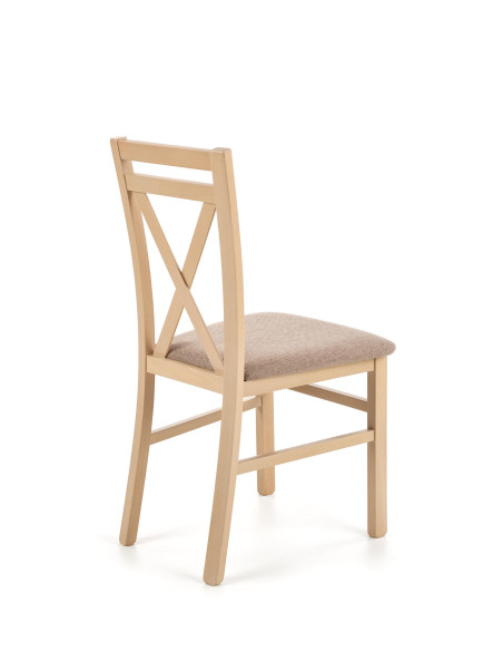 DARIUSZ Krzesło Drewniane Dąb Sonoma - Klasyczna Linia i Wygoda