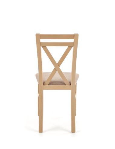 DARIUSZ Krzesło Drewniane Dąb Sonoma - Klasyczna Linia i Wygoda