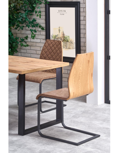 VENOM Stół Rozkładany 135-185 cm - Elegancja Spotkań przy Jasnym Dębie