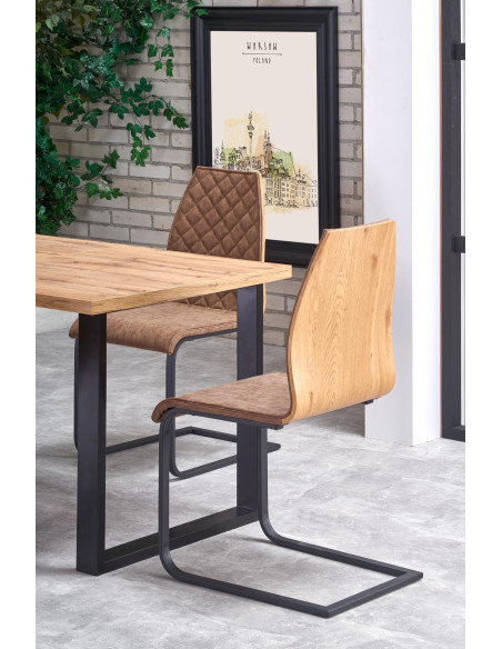 VENOM Stół Rozkładany 135-185 cm - Elegancja Spotkań przy Jasnym Dębie