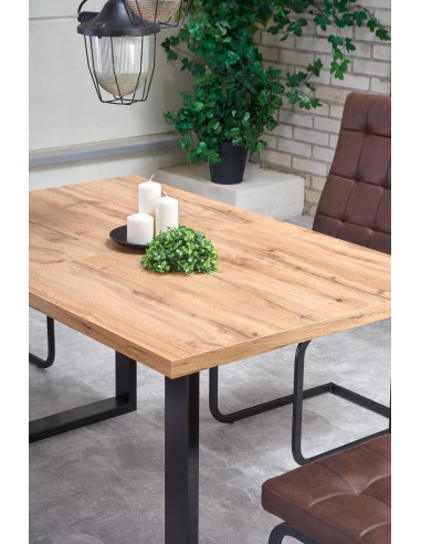 VENOM Stół Rozkładany 135-185 cm - Elegancja Spotkań przy Jasnym Dębie