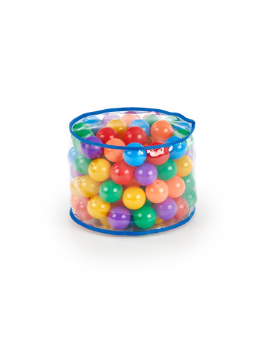 Pufa z kulkami w środku YUPI mała / atestowana / nietoksyczna / bezzapachowa - wielobarwna