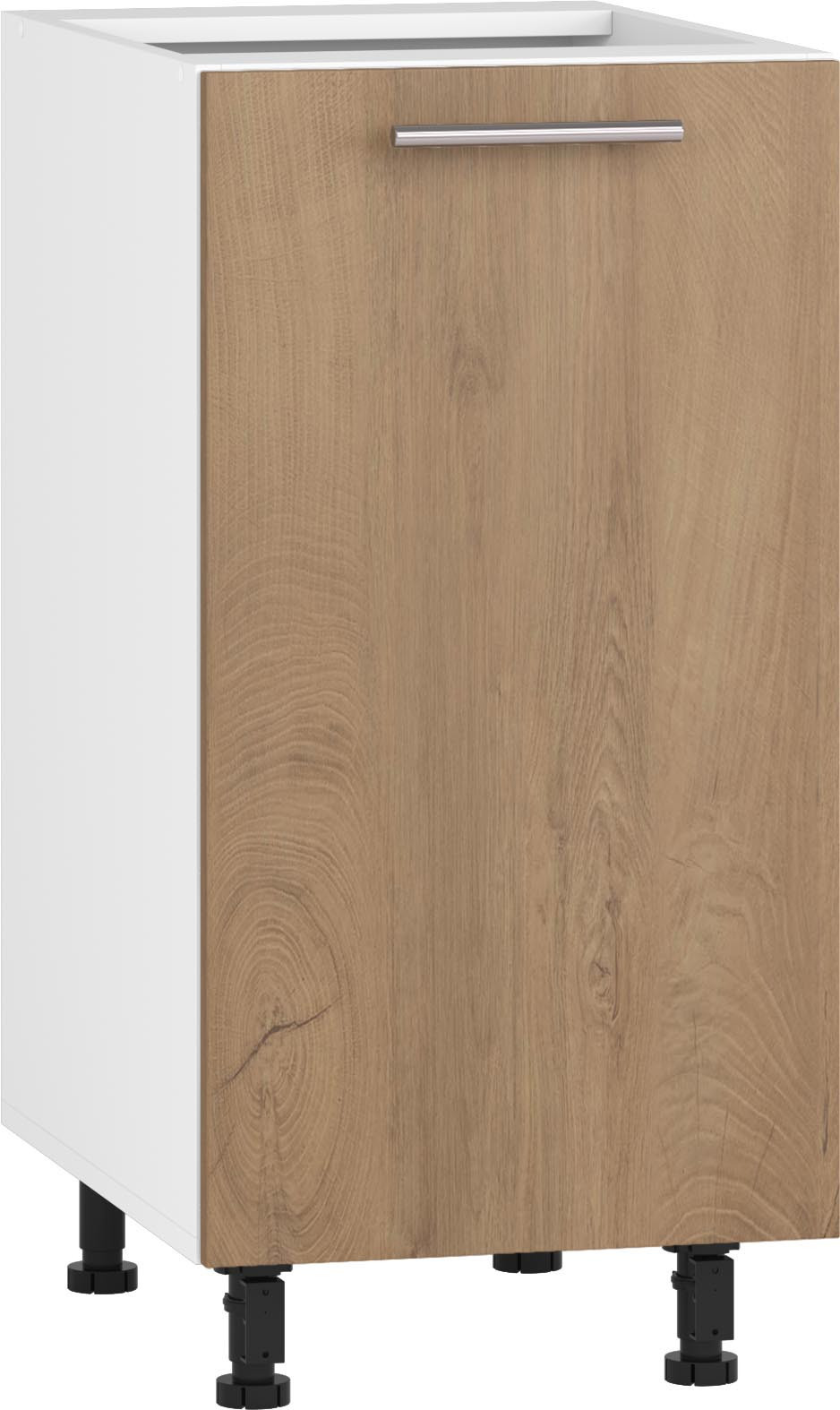 Szafka kuchenna VENTO, dąb miodowy, widok z przodu.