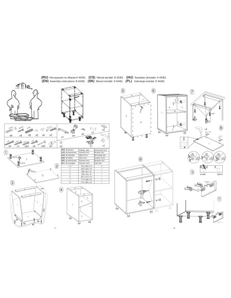 VENTO D-40/82/52 cm Szafka Kuchenna Dolna Dąb Miodowy Ciepły Akcent Kuchni