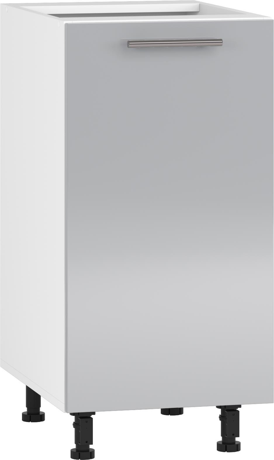 Szafka kuchenna VENTO D-40/82 w jasnym popielu – widok z przodu.