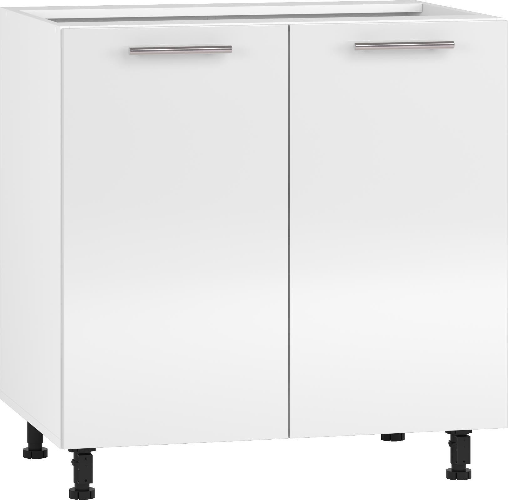 Szafka dolna VENTO D-80/82 biała 80cm – zdjęcie z przodu.