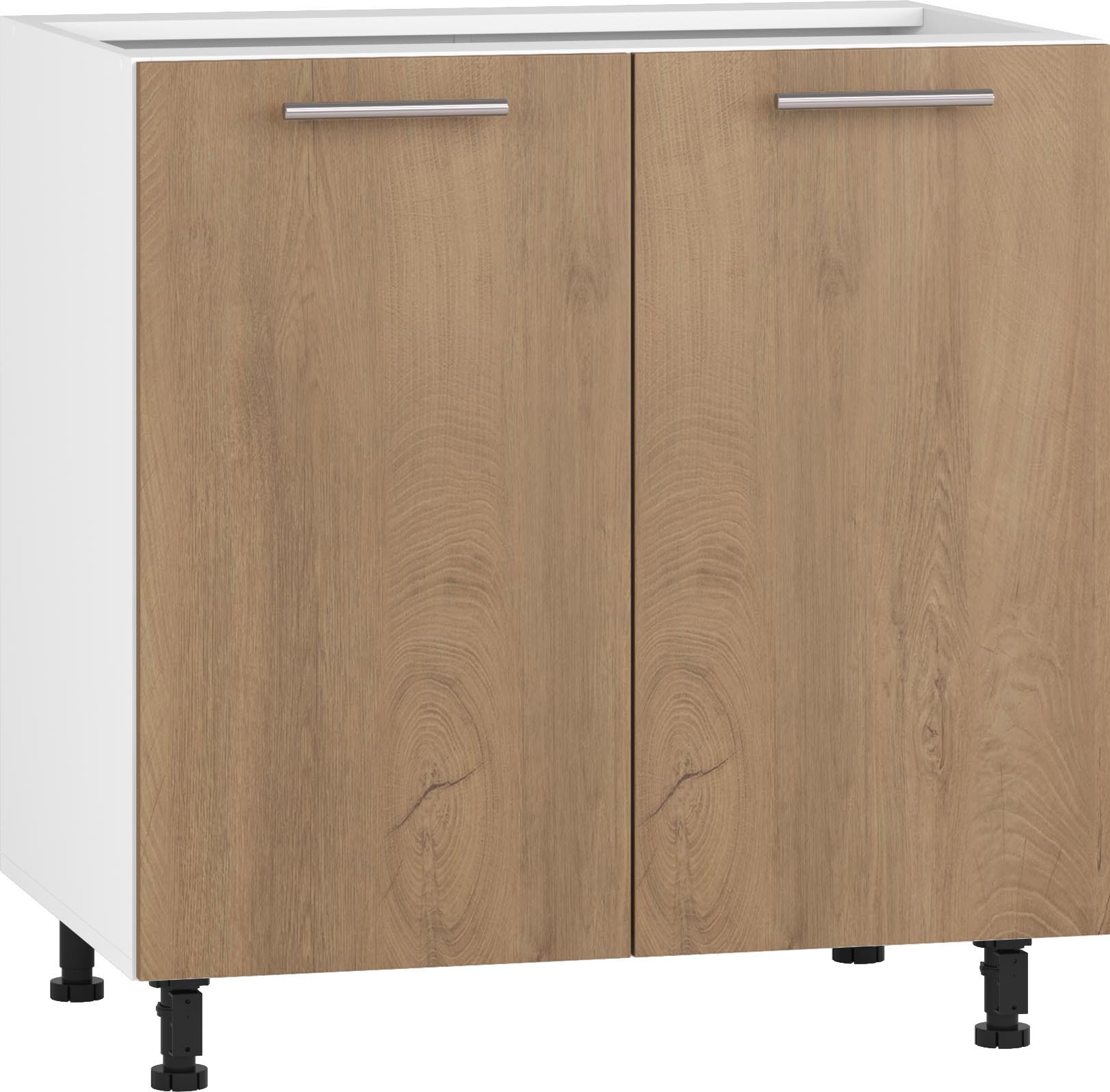 Szafka dolna VENTO D80-82 z dębowymi drzwiczkami w kolorze miodowym – widok z przodu.