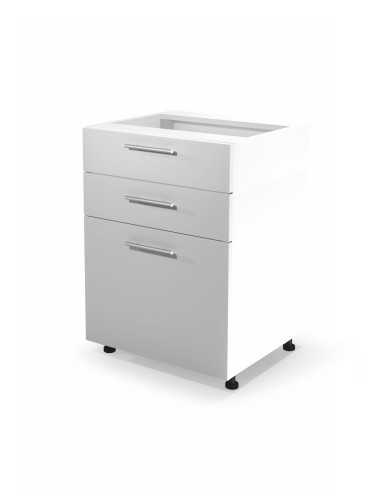 Szafka kuchenna dolna z szufladami szerokość 60 cm VENTO D3S-60/82 biały