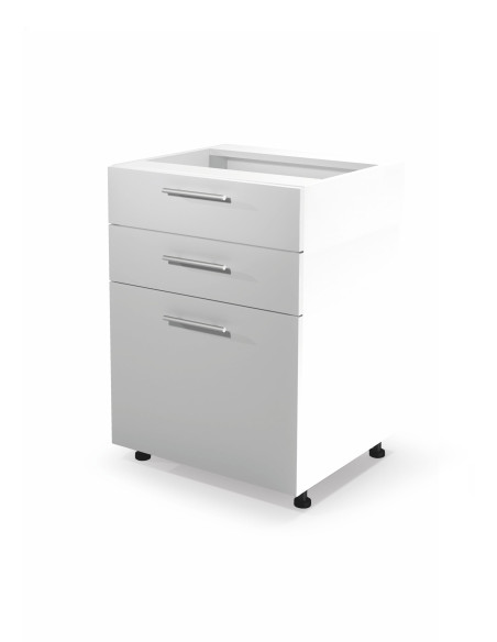 Szafka kuchenna dolna z szufladami szerokość 60 cm VENTO D3S-60/82 biały
