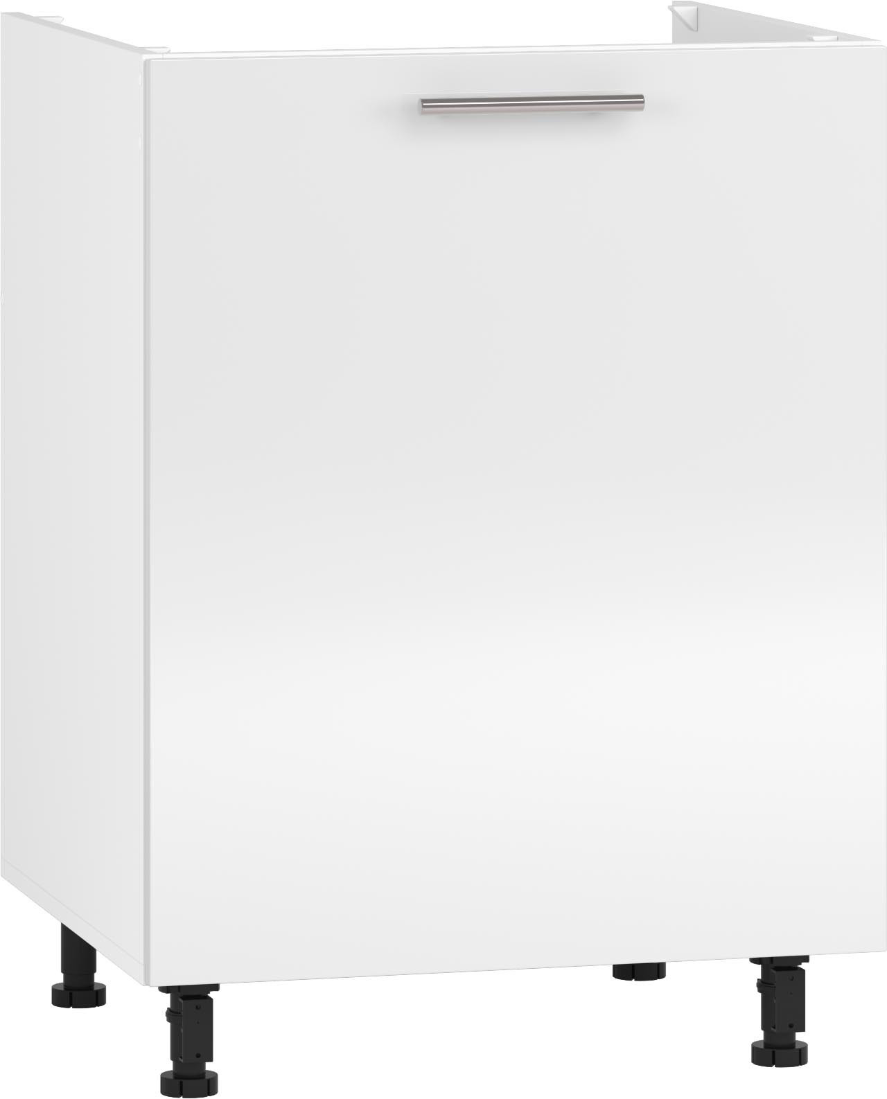 Szafka zlewozmywakowa VENTO DK 60/82 biała, widok z przodu.