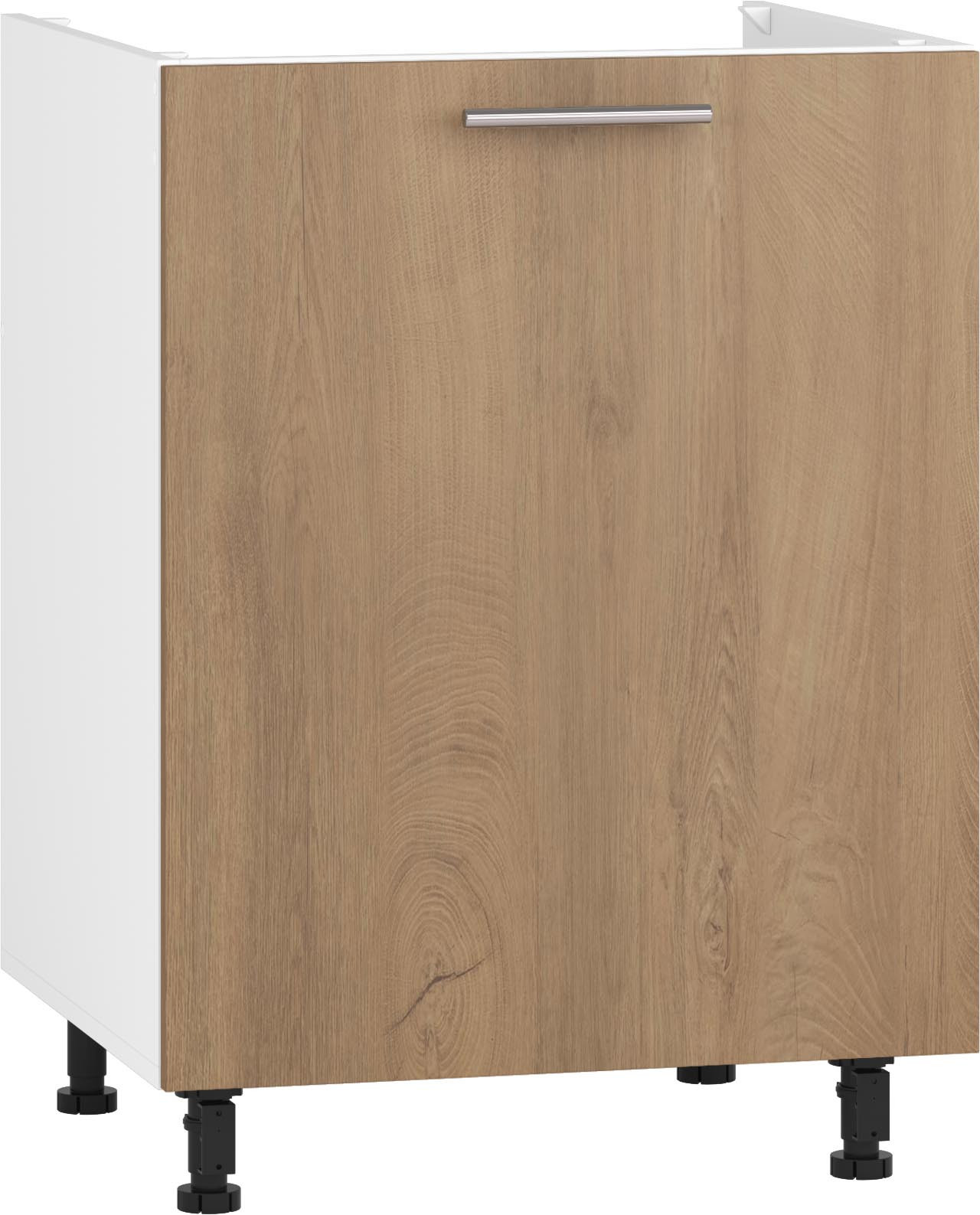 Szafka kuchenna VENTO DK 60/82 z dębowym frontem miodowym – widok z przodu.