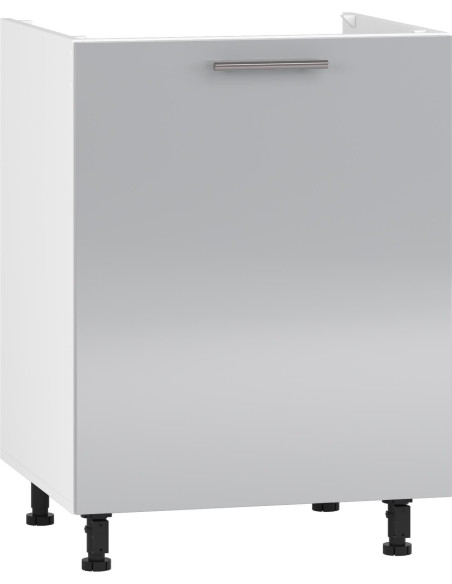 VENTO DK-60/82 Szafka Kuchenna Zlewozmywakowa Dolna Jasny Popiel 60cm