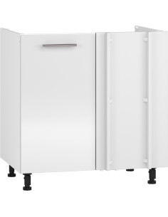 VENTO DKN-100/82 Szafka Kuchenna Zlewozmywakowa Narożna Biała 100cm