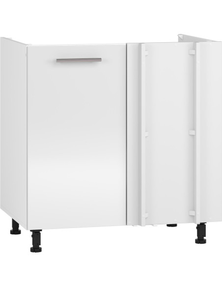 VENTO DKN-100/82 Szafka Kuchenna Zlewozmywakowa Narożna Biała 100cm
