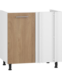 VENTO DKN-100/82 Szafka Kuchenna Narożna Zlewozmywakowa Dąb Miodowy 100cm