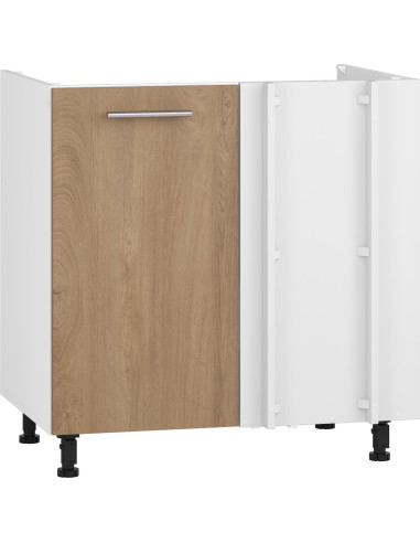 VENTO DKN-100/82 Szafka Kuchenna Narożna Zlewozmywakowa Dąb Miodowy 100cm