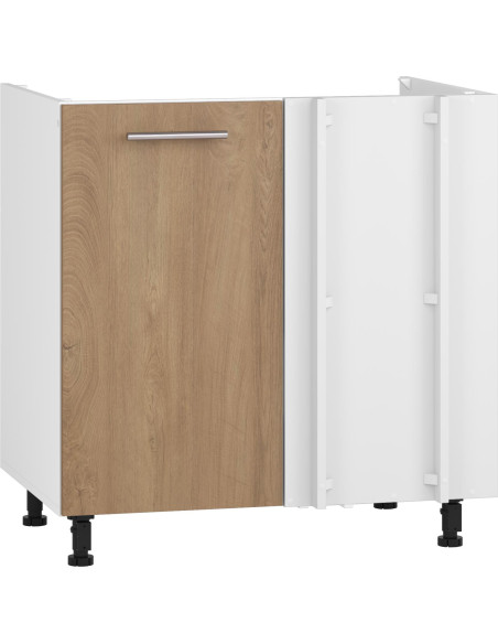 VENTO DKN-100/82 Szafka Kuchenna Narożna Zlewozmywakowa Dąb Miodowy 100cm