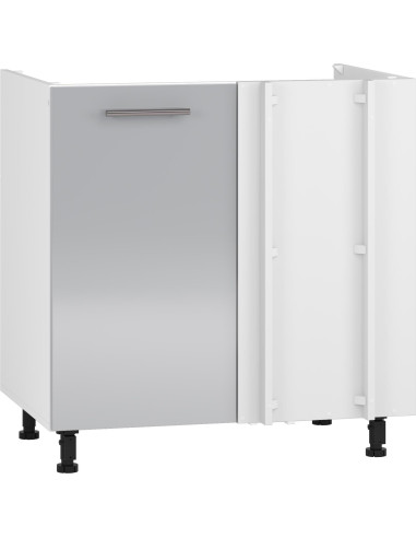 VENTO DKN-100/82 Szafka Kuchenna Zlewozmywakowa Narożna Jasny Popiel 100cm