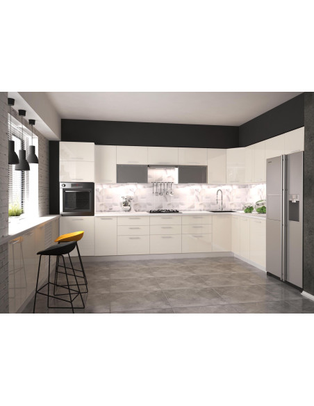 VENTO DL-60/214 Szafka Kuchenna Do Zabudowy Lodówki Beżowa 60cm