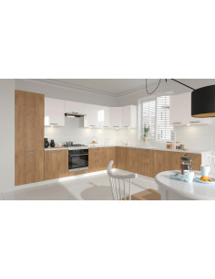 VENTO DL-60/214 Szafka Kuchenna Wysoka Dąb Do Zabudowy Lodówki 60cm 2